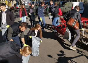 Clean-up-Aktion in Bern
