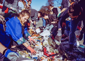 Clean-up-Aktion in Bern