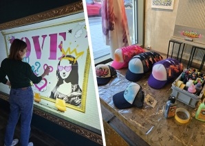 Digitale Graffiti und Caps kreieren im Team