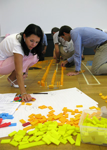 Domino workshop for team building or just for fun
