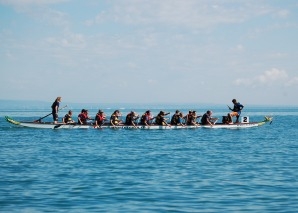 Team event on the dragon boat