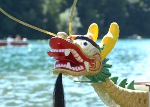 Team event on the dragon boat