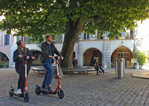 Des scooters électriques dans les villes suisses