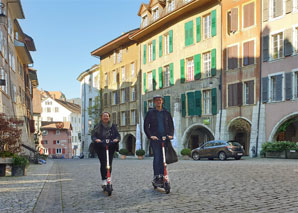 E-scooter Fun in Swiss cities