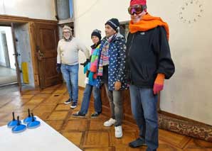 Curling in the monastery