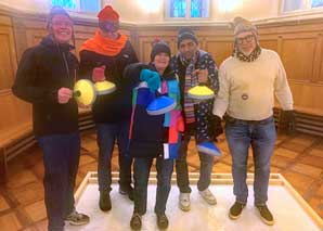 Curling in the monastery