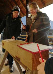 Jeux d'hiver en Emmental couronnés par une délicieuse fondue