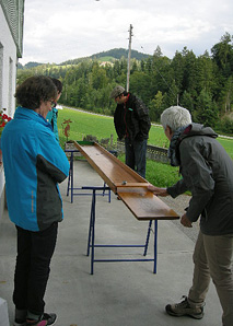 Funny games with food in Emmental