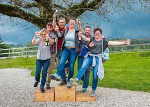 Journée aventure avec jeux en équipes dans l'Emmental