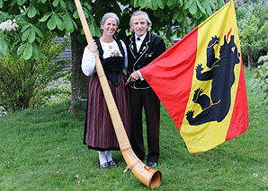 Fahnenschwingen im Team