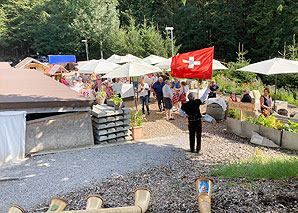 Fahnenschwingen im Team