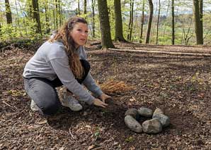 Making a fire - an adventure in nature