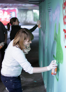 Streetart - Atelier sur les graffitis