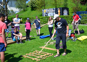 Raft building in the Ticino