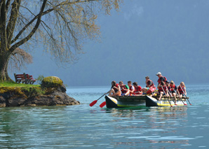 Raft building in the Ticino