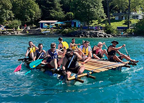 Flossbau am Thunersee
