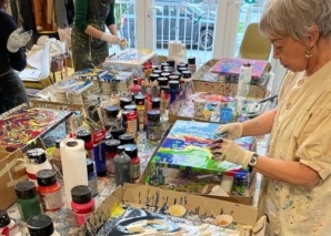 Teamworkshop «Fluid Art erleben»