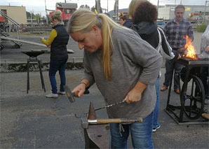 Fondue fork forging whole Switzerland