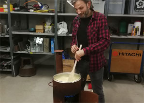 Fonduegabel schmieden