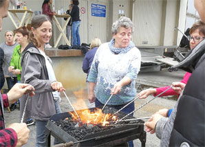 Fondue fork forging whole Switzerland