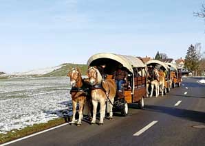 Romantische Fahrt zum Fondueplausch