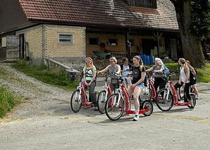 Tour de trottinette d'anniversaire