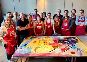 Peindre ensemble : un événement créatif en équipe