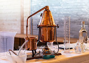 Distillation de gin - Atelier
