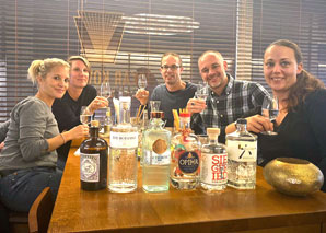 Gin tasting in zurich degustation