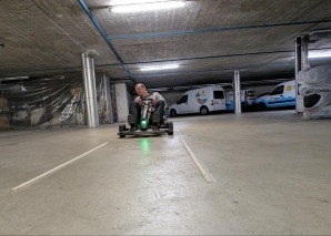 Mobile go-karts for company premises