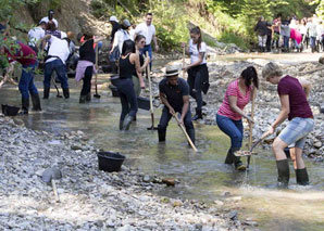 Gold panning - the adventure in nature