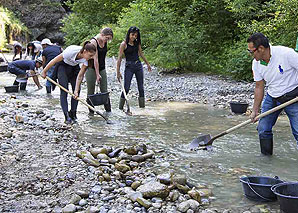 Gold panning - the adventure in nature