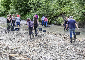 Gold panning - the adventure in nature