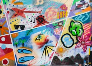 Graffiti-Workshop – Sprayen auf der Leinwand