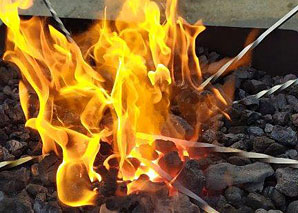 Barbecue skewer forging whole Switzerland