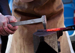 Barbecue skewer forging whole Switzerland