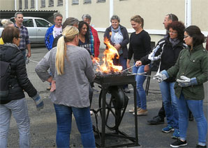 Barbecue skewer forging whole Switzerland