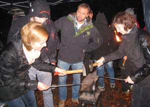 Barbecue skewer forging whole Switzerland