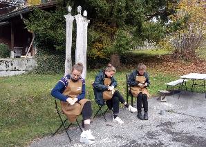 Wooden spoon carving in Engelberg