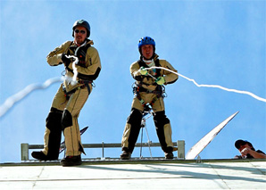 House running in the ski jump centre