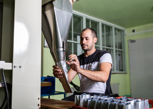 Atelier de café avec du café biologique