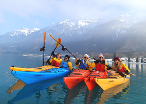 Winterliche Kajak-Tour auf dem Brienzersee