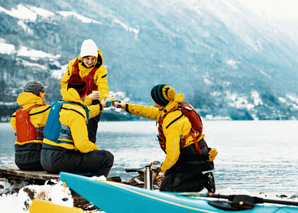 Winterliche Kajak-Tour auf dem Brienzersee