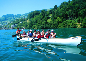 Paddling in a team