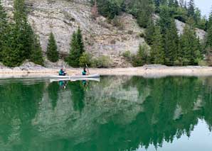 Wandern und Kanufahren auf dem Lac de Joux