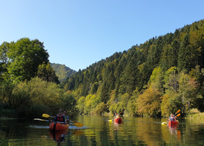 Voyage en canoë sur le Doubs