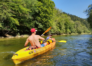 Canoe trip on the Doubs