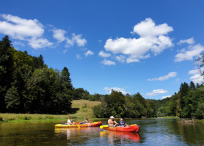 Canoe trip on the Doubs