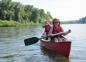 Excursion guidée en canoë - le plaisir sur l'eau