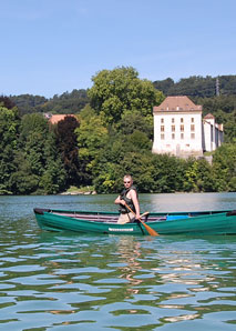 Excursion en canoë sur le lac de Schiffenen